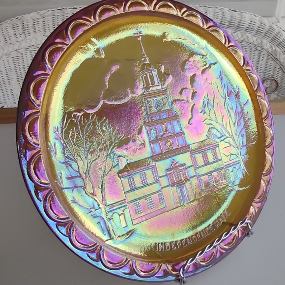 Vintage Indiana Carnival Glass Plate. - Picture 8 of 8